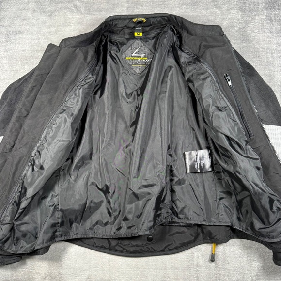 Scorpion EXO Motorcycle Jacket Womans Medium Black Leather Riding Biker Moto - Picture 7 of 16